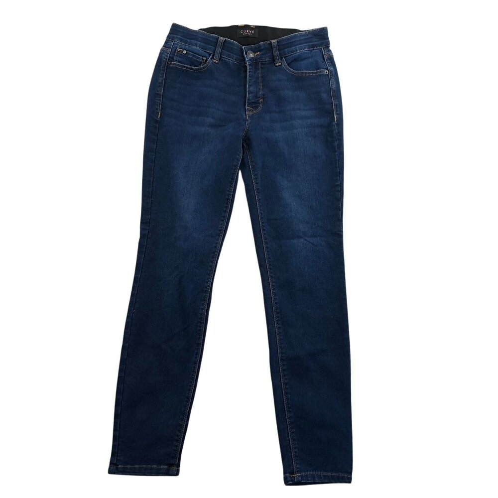 Curve Apparel Women's Jeans Size 4/27 Ankle Skinny Leg Casual Stretch Blue Denim